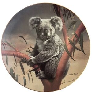Vintage W.S. George Koala Plate Charles Frace Nature's Lovables Limited Edition‎